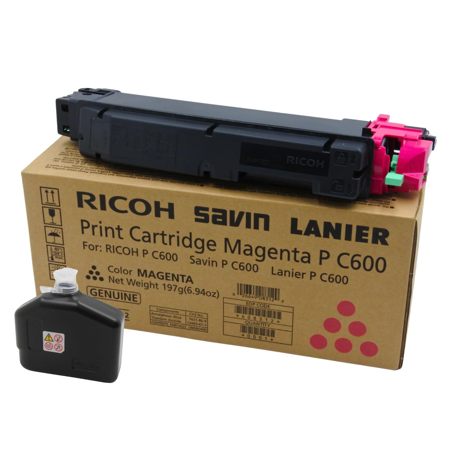 Amazon.com: Ricoh 408312 Magenta Print Cartridge for P C600